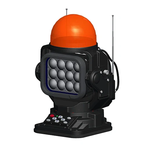 SUNLITEC SLL-2090 90W wireless handheld remote control search light with magnetic shoe and suction cup mount