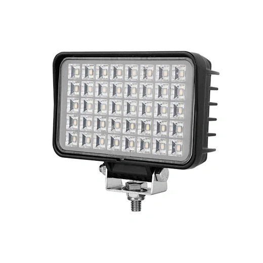 SUNLITEC SLL-0602-40 4 inch square LED flood work light with die-cast aluminium housing and flat bottom bracket