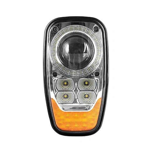 SUNLITEC SLL-9921 9 inch combo LED headlight for forklifts with die-cast aluminium housing and polycarbonate lens