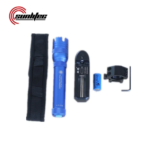 Side view of the flashlight highlighting the Ø25.4mm pipe shaft and compact design