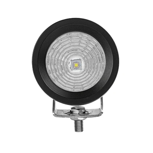 Rear view of the work light showing the die-cast aluminium heat sink fins