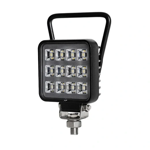 SUNLITEC SLL-0802-12H 3 inch square LED hand work light with stainless steel bracket