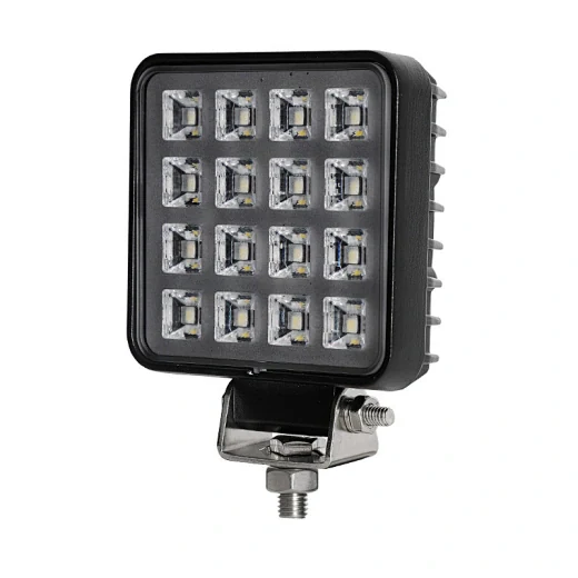 SUNLITEC SLL-0802-16 3.5 inch square LED work flood light with die-cast aluminium housing and bracket