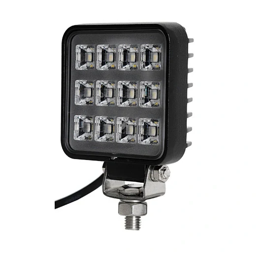 SUNLITEC SLL-0802-12 3 inch square LED work light with stainless steel bracket