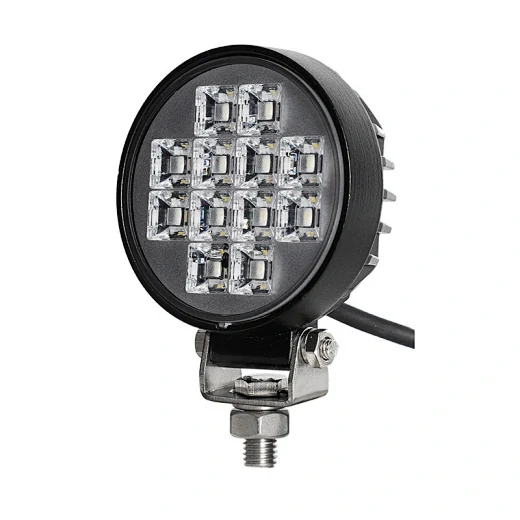 SUNLITEC SLL-0702-12 3 inch round LED working light with die-cast aluminium housing and polycarbonate lens