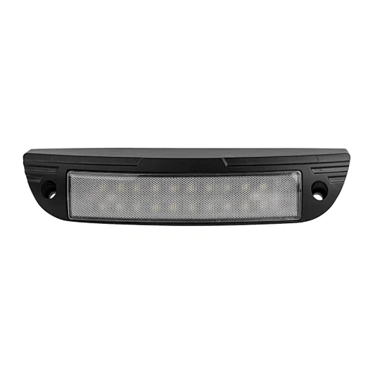 Front view of the 9 inch LED awning light showing the 20 Osram LED array and polycarbonate lens