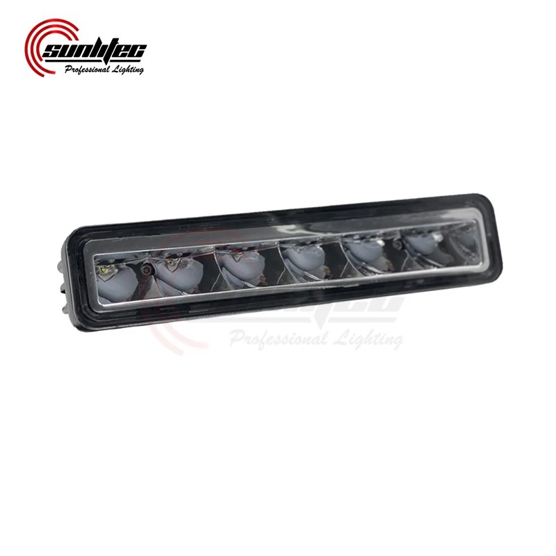 Side view of the slim LED work light showing the 304 stainless steel U bracket and die-cast aluminium housing