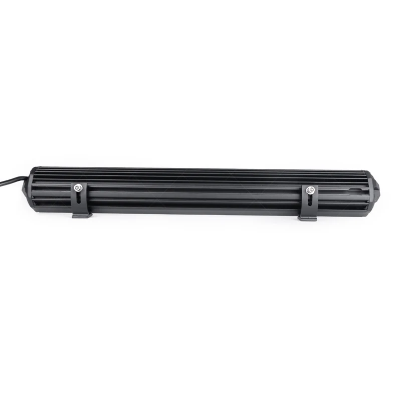 Side view of the light bar highlighting the slim low profile and 360 degree adjustable mounting bracket