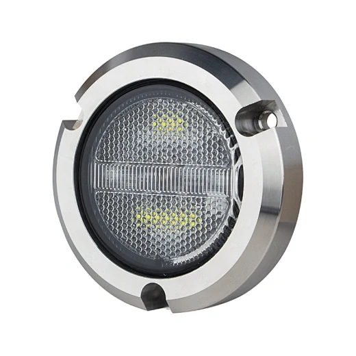 SUNLITEC SLL-2100 100W underwater boat light with bronze housing and dual color flood beam