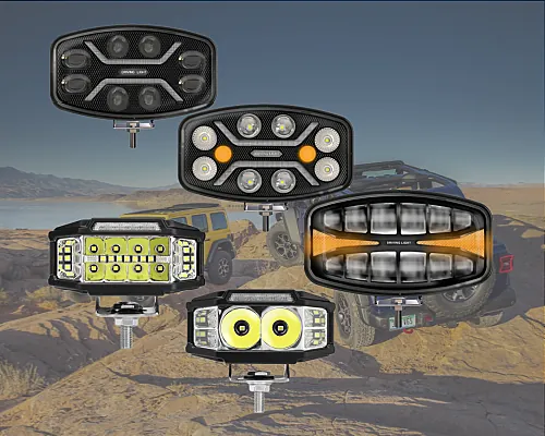 Sunlitec LED driving lights and auxiliary beam lamps