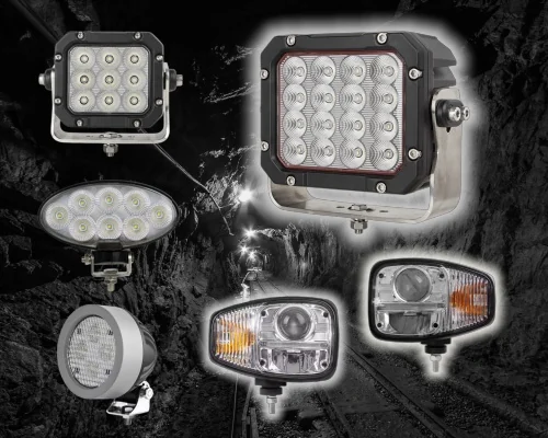 Sunlitec LED head lights and oval machinery lamps