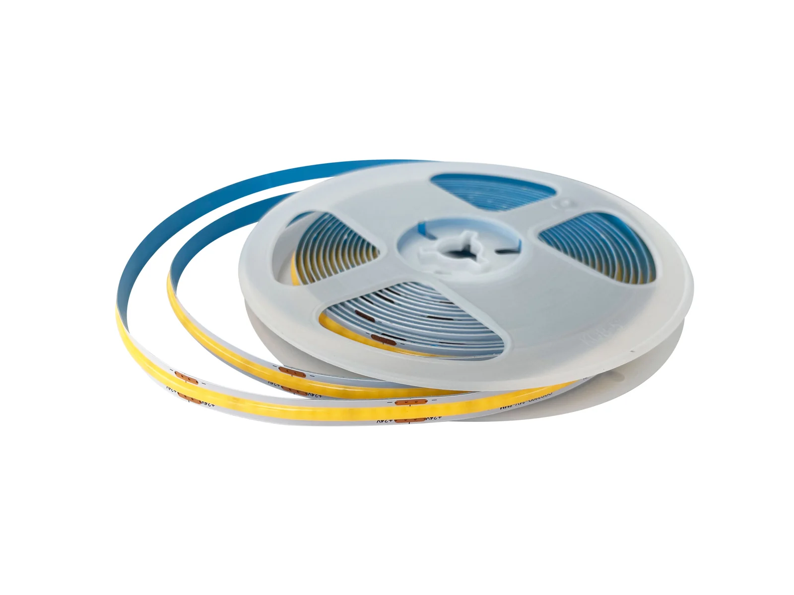 Two reels of Sunlitec COB LED strip light in different colour temperatures