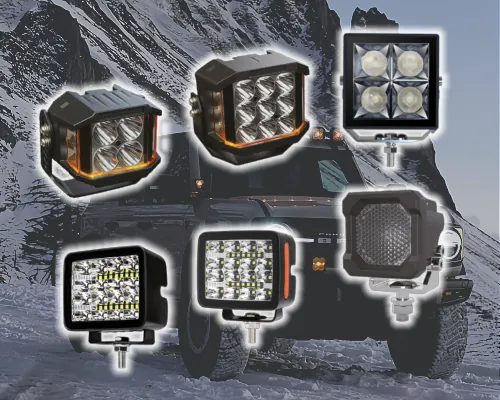 Range of Sunlitec square and rectangular LED work lights
