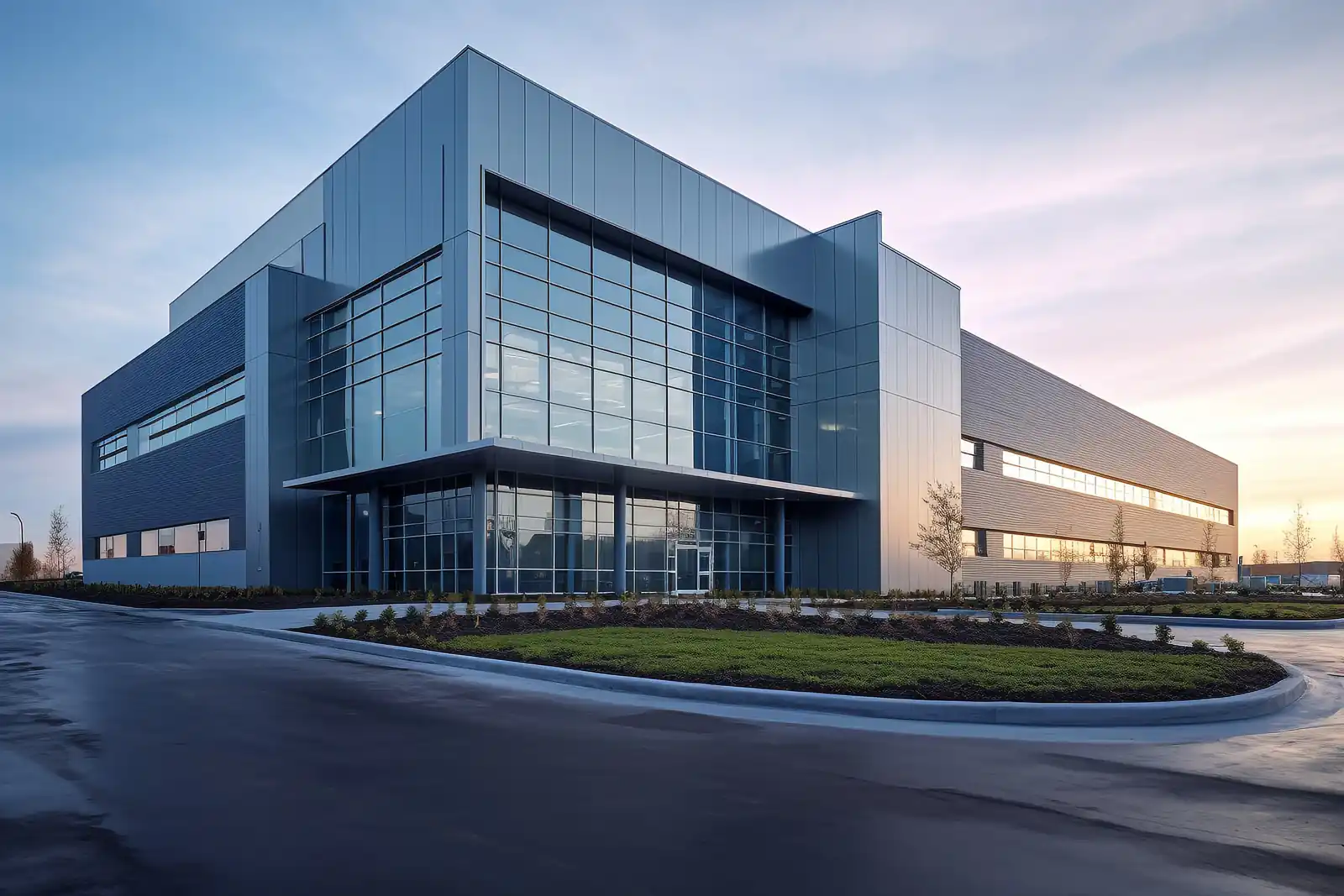 Exterior of the Sunlitec Lighting production facility