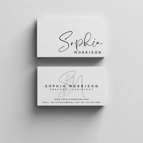 Paper Business Card detail view 3