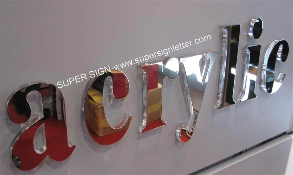 Acrylic Letters Signage 05 manufactured by Super Sign, Shenzhen