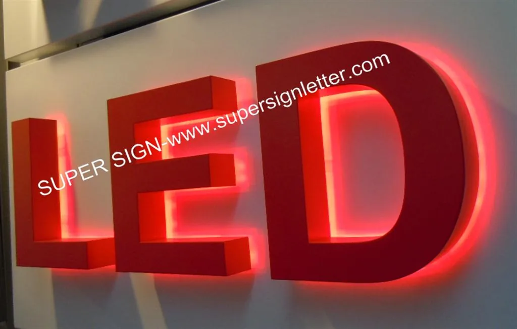 Halo Illumination LED Letters 02 manufactured by Super Sign, Shenzhen