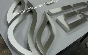 Stainless Steel Letters — 316 Brushed Stainless Steel Letters 08
