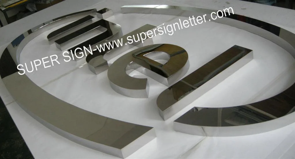 Sign letter finishes explained — Polished Mirror Stainless Steel Signage11