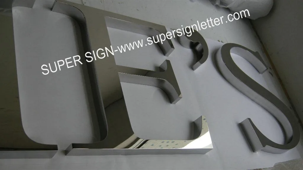 Polished Stainless Steel Lettering 10 manufactured by Super Sign, Shenzhen