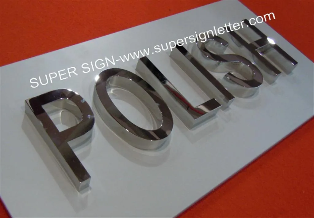 Polished Stainless Steel Lettering 15 manufactured by Super Sign, Shenzhen
