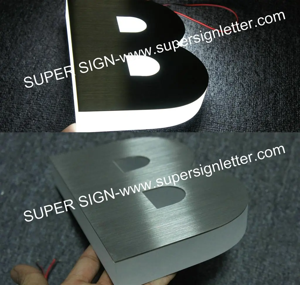 Sidelit LED Letters manufactured by Super Sign, Shenzhen