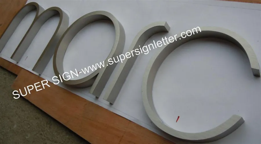 Sign Letters Factory China — Brushed Stainless Steel Letters 04