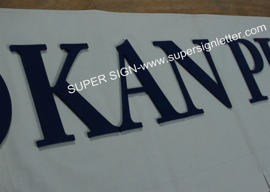 Sign Letters Factory China — Flat Cut Aluminum Sign Lettering