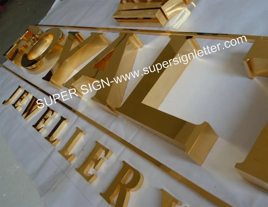 golden polished stainless steel letters 02