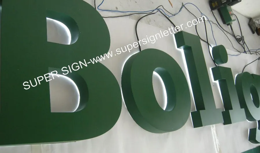 halo illumination LED aluminum sign lettering