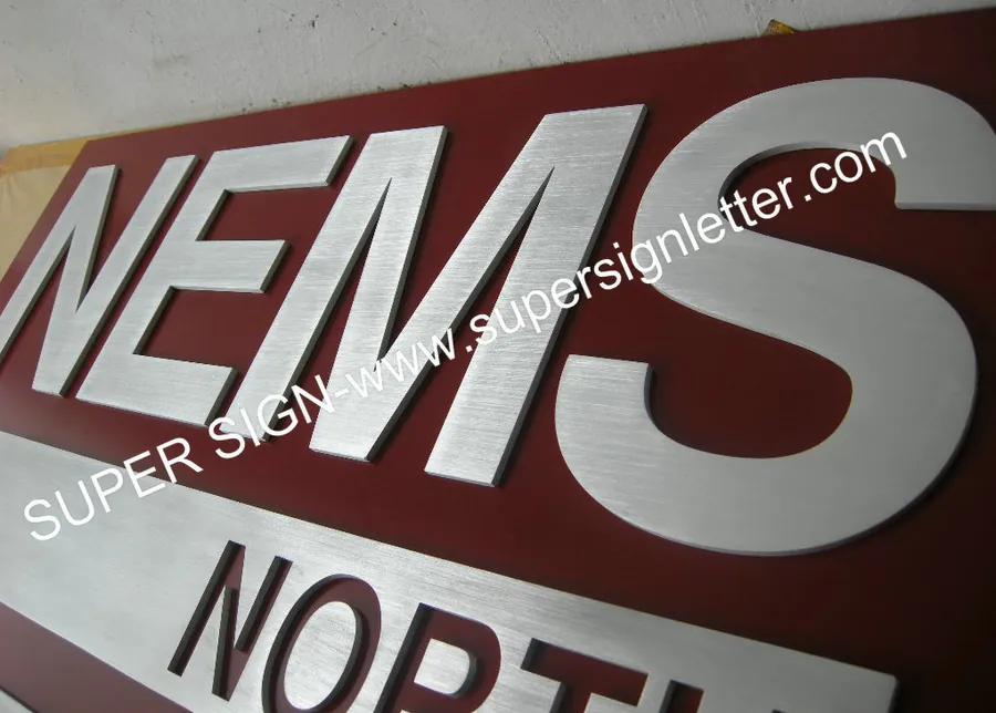 painted aluminum panel signage