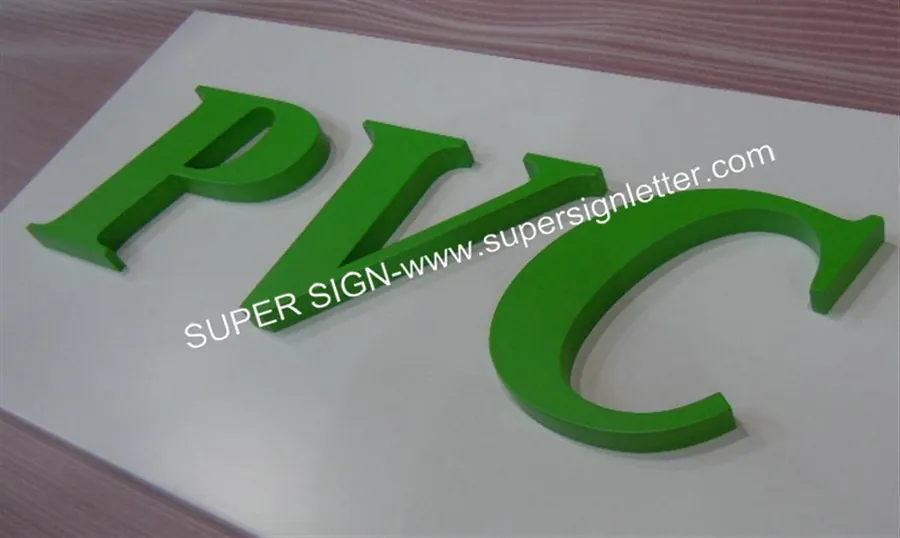 Sign Letters Factory China — Painted Pvc Lettering 01