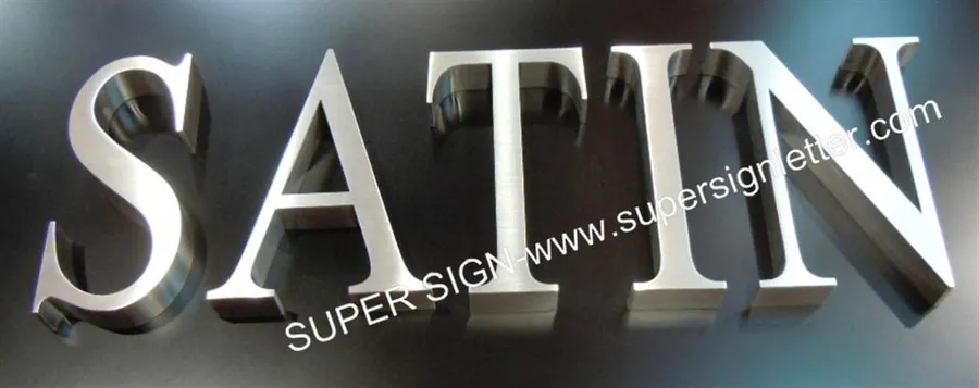 Sign Letters Factory China — Satin Stainless Steel Lettering 05
