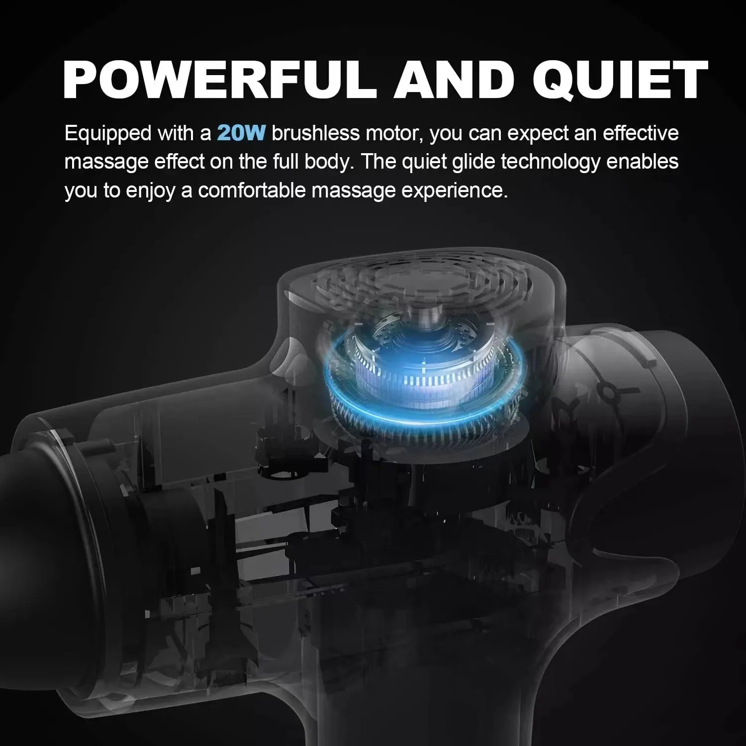 Brushless Muscle Massager massage gun, view 5
