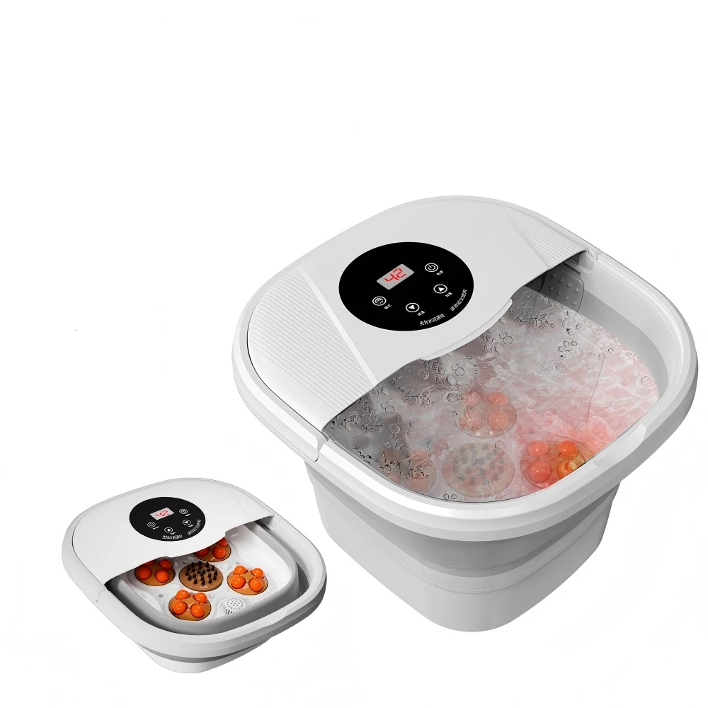 Foot Spa Massager with Red Light Therapy Bubble foot massager, view 2