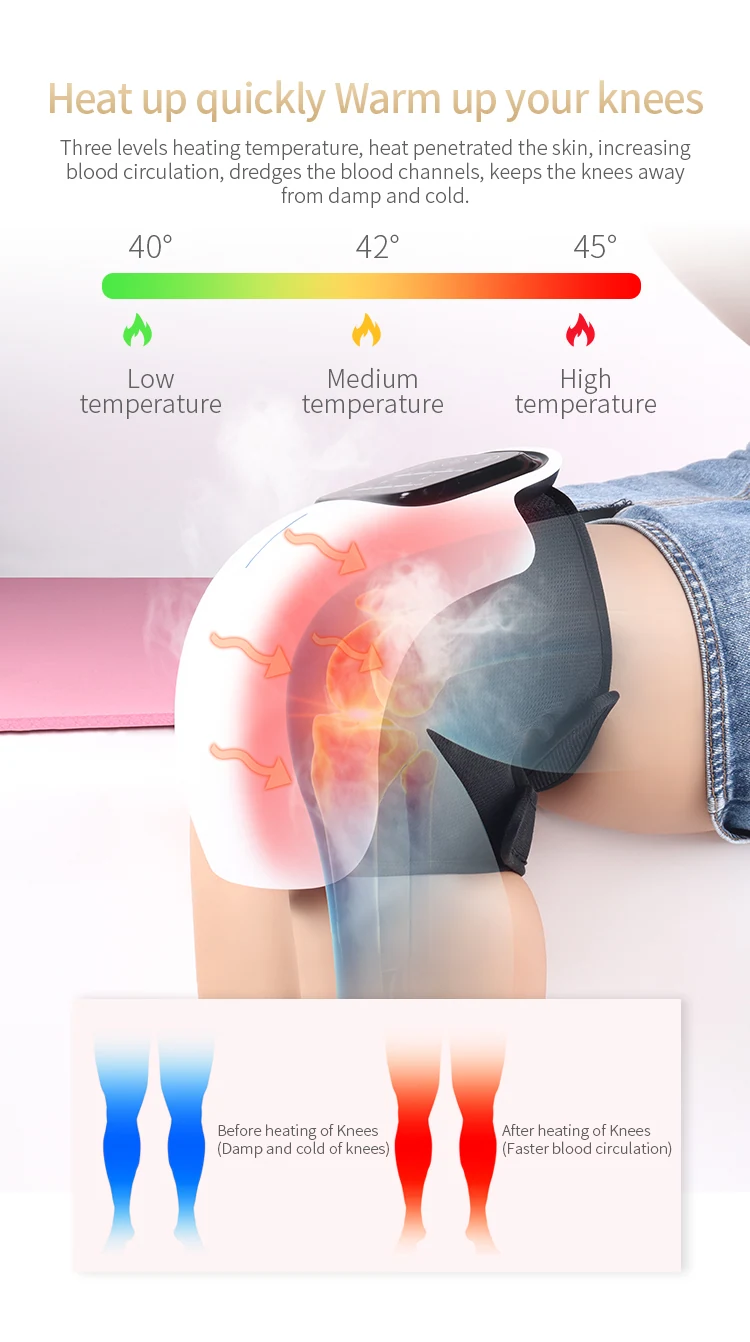 Knee Massager with Infrared Light Heating Vibrating, view 5