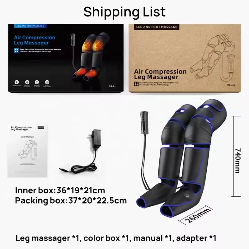 Leg Foot Massager With Air wave Heating Vibrating, view 6