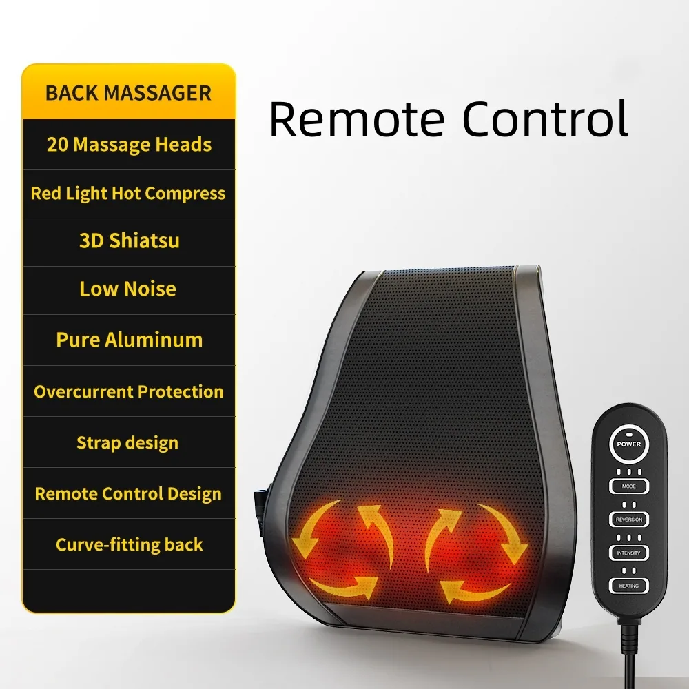 Massage Cushion Pillow Remote Control massage pillow, view 2