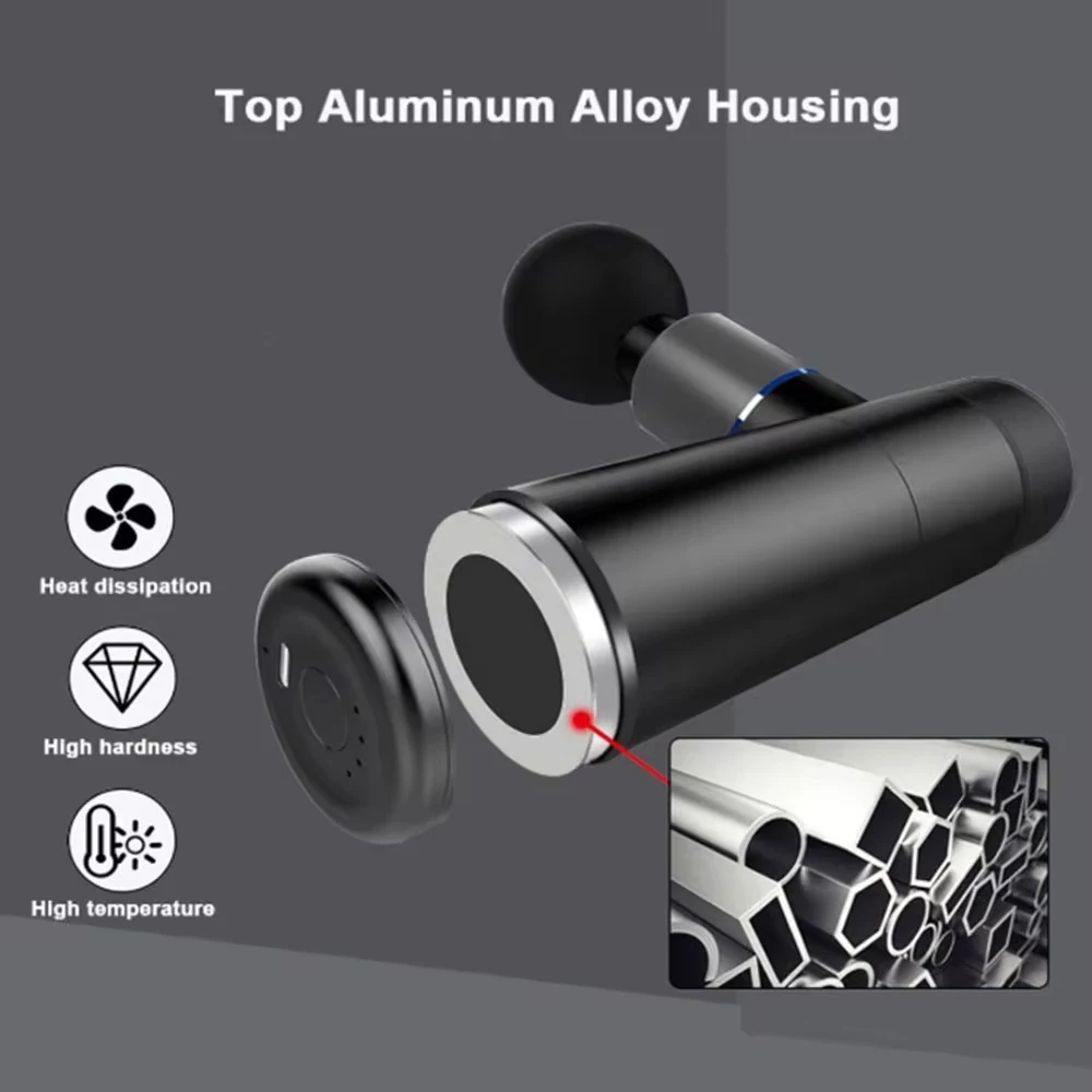 Mini Metal Massage Gun Aluminum Alloy, view 4