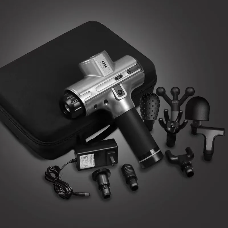 Percussion Massage Gun with Heart Sensor Calories Counter, view 3