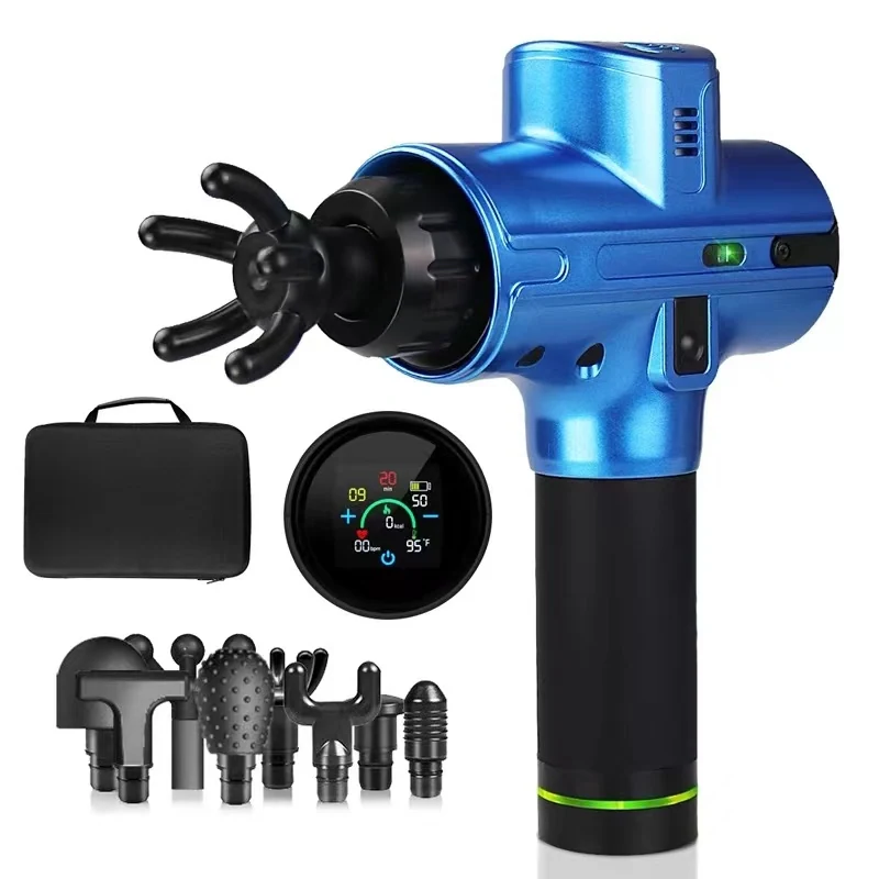 Percussion Massage Gun with Heart Sensor Calories Counter, view 5