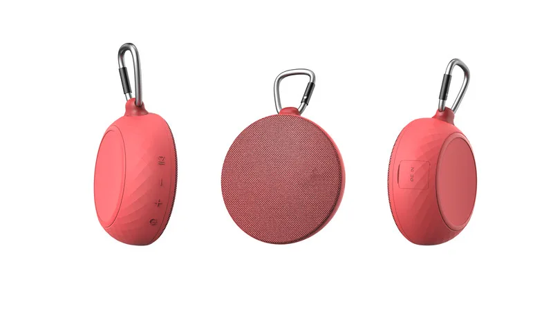D28F Hanging Outdoor Bluetooth Speaker With Carabiner - angled view