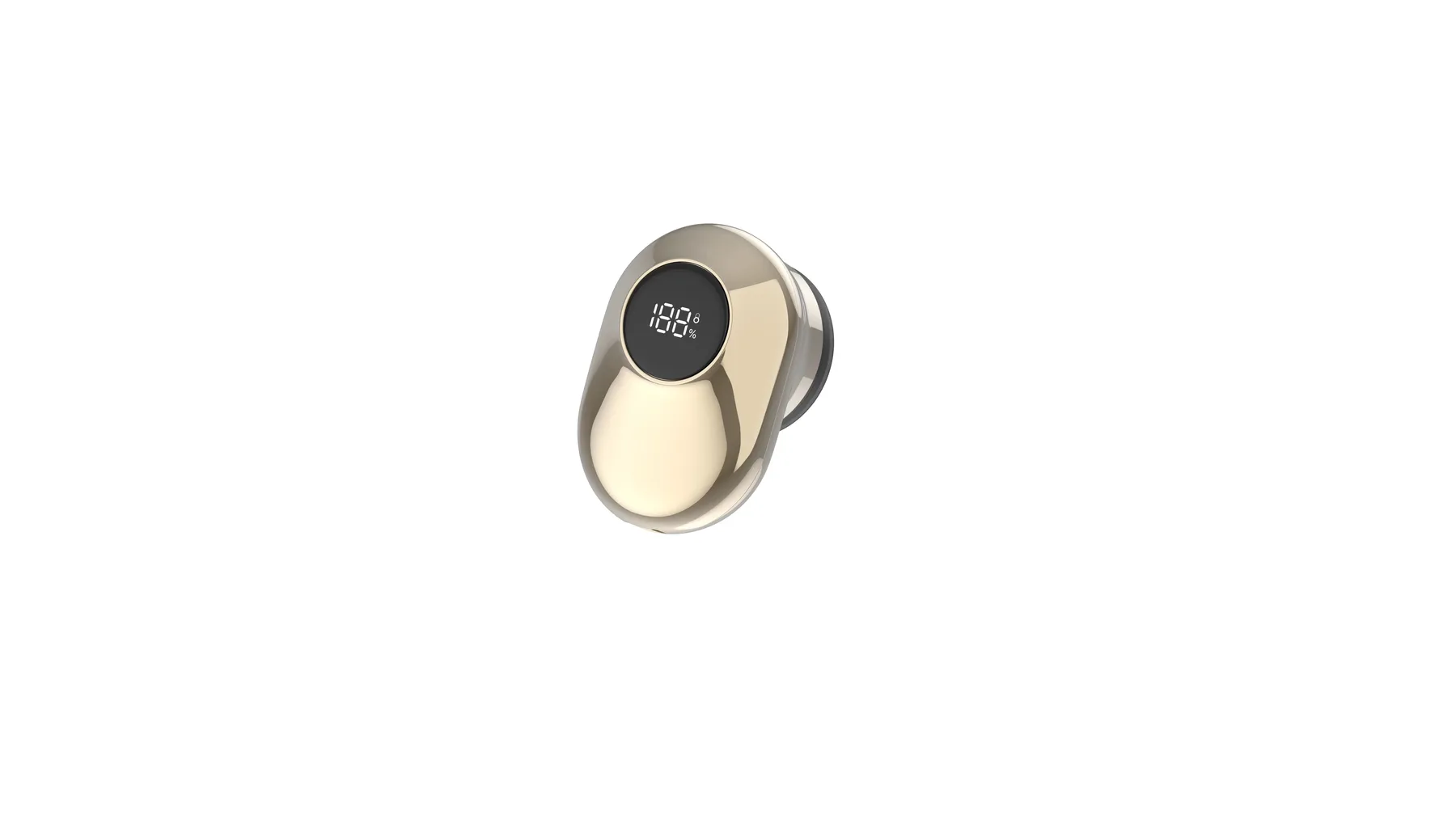 D01 Mini Electric Shaver With IP67 Rating And Power Display - angled view
