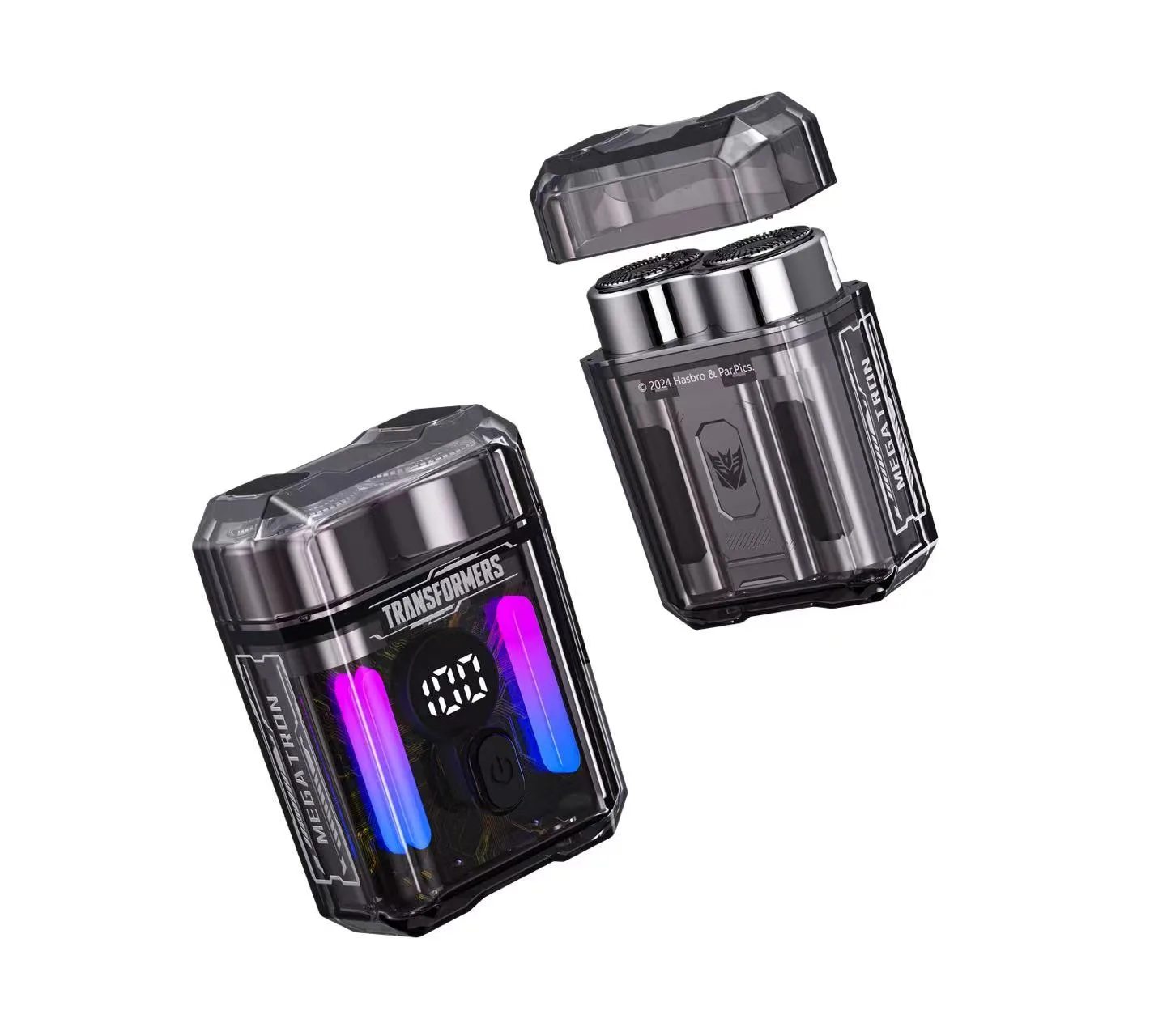 LED Transparent Electric Razor With IPX7 Rating - product photo