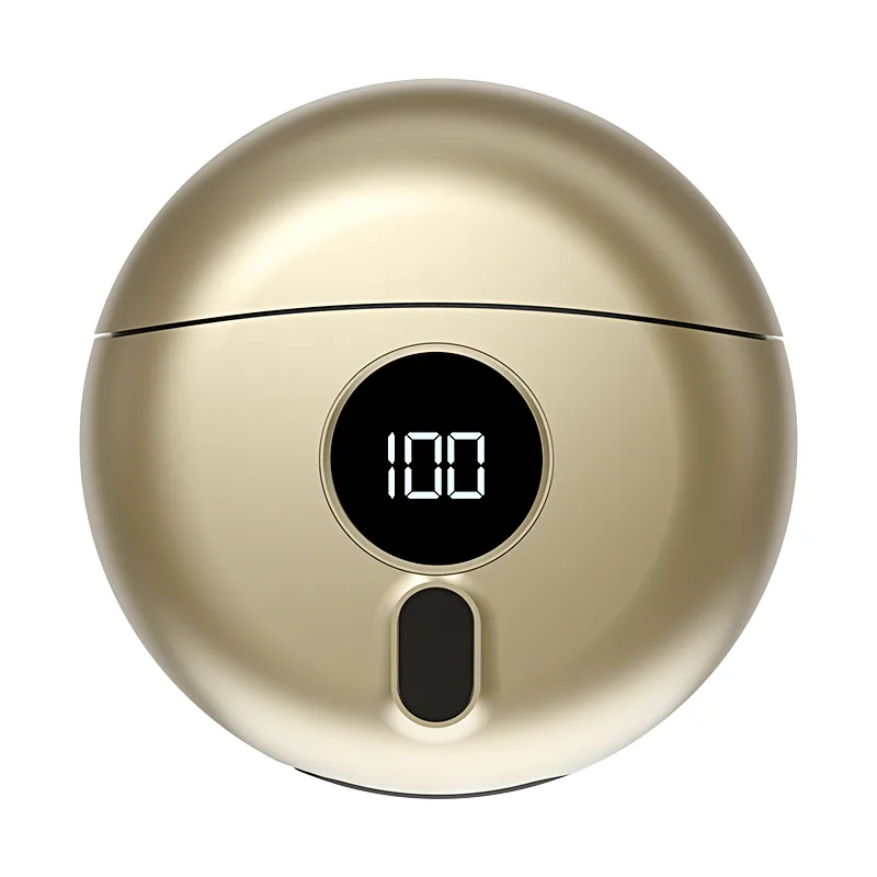 Round Portable Electric Shaver With Type-C Charging - angled view