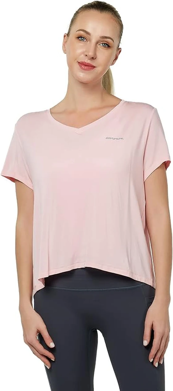 Women's t-shirt by Tanbei Garments, back view