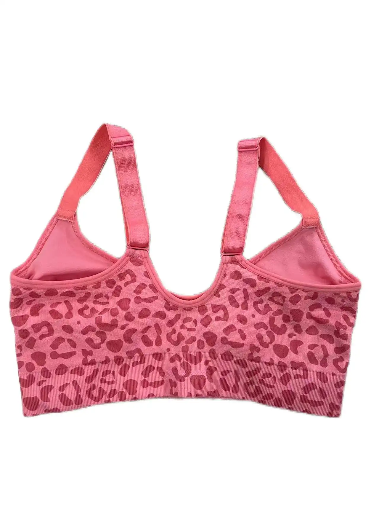 Women's sports bra by Tanbei Garments, back view