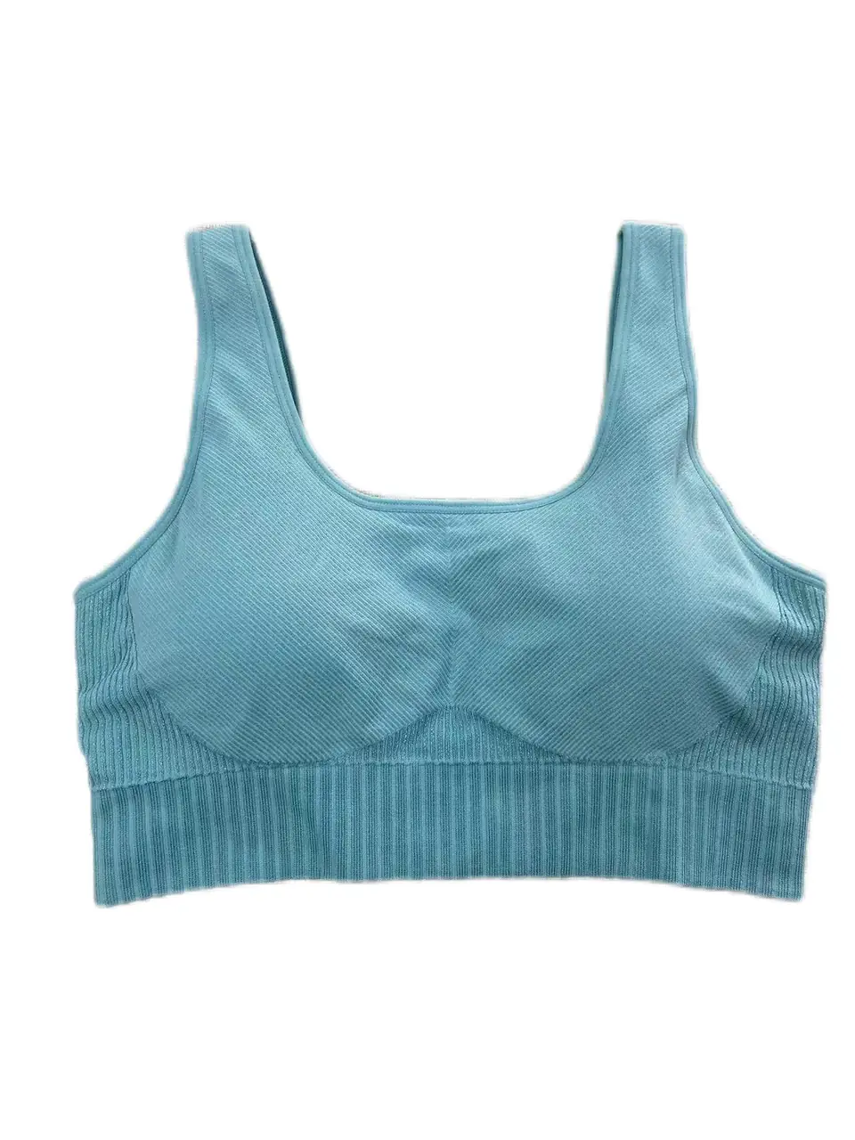 Women's sports bra by Tanbei Garments, front view