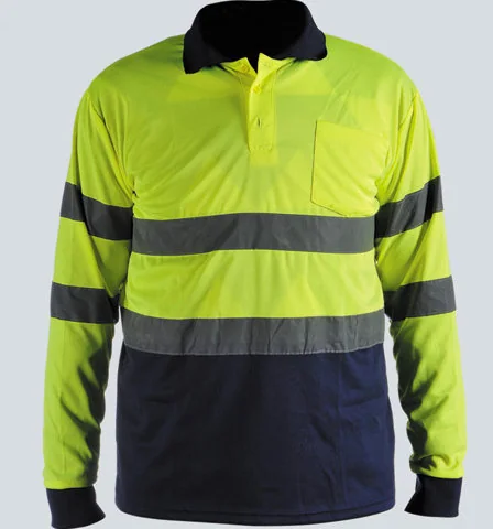 TS-LS01 - High Visibility Long Sleeve Shirt by Team Smart