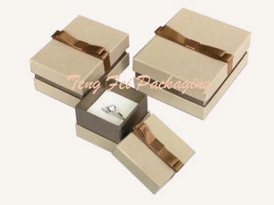PB-400 Series Satin-Bow Jewellery Box by Teng Fei Packaging — rigid card & paper jewelry box